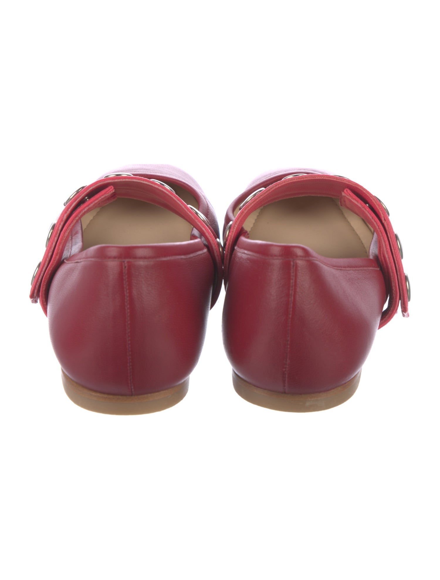 Molly Goddard Leather Mary Jane Flats