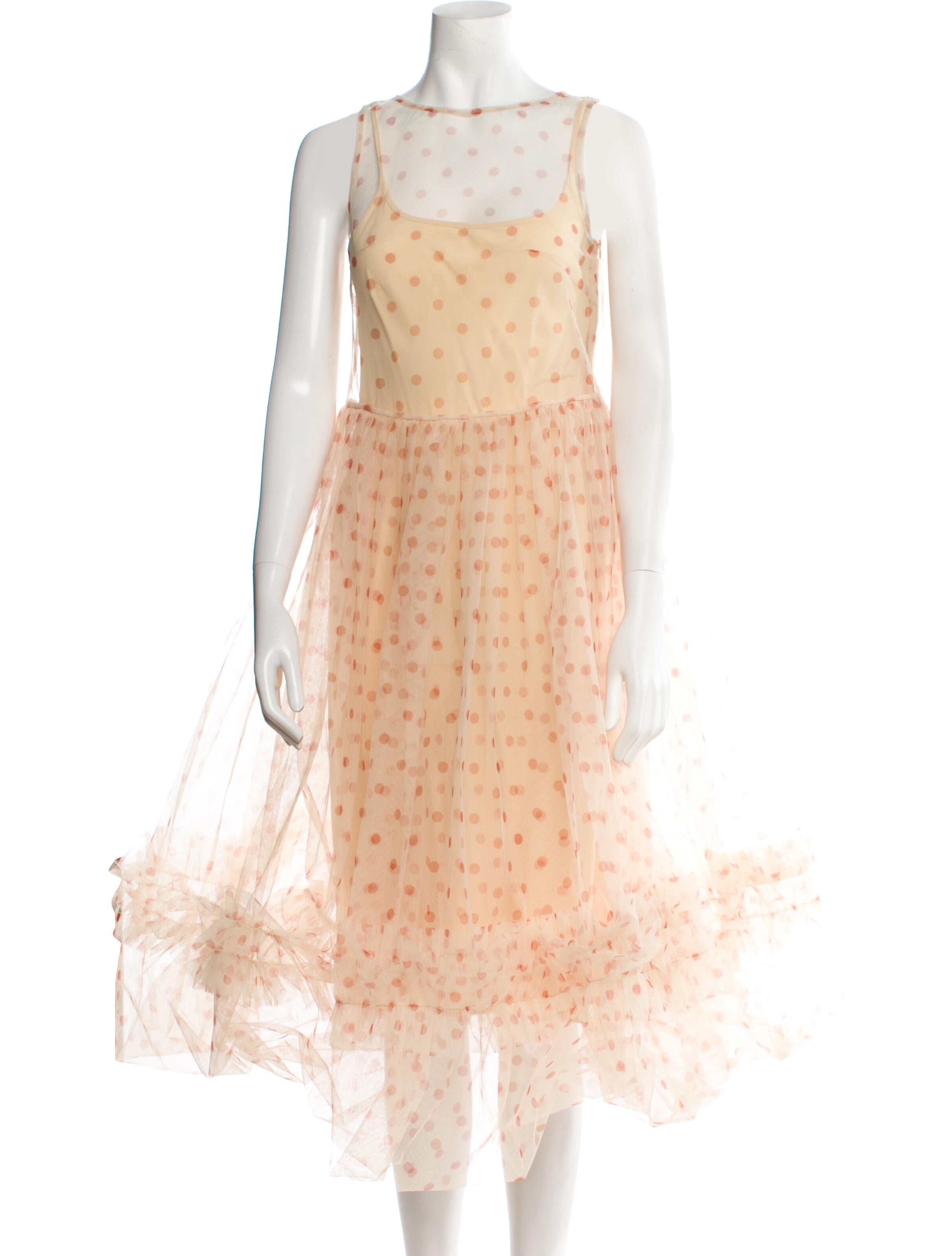 Molly Goddard Nylon Midi Length Dress