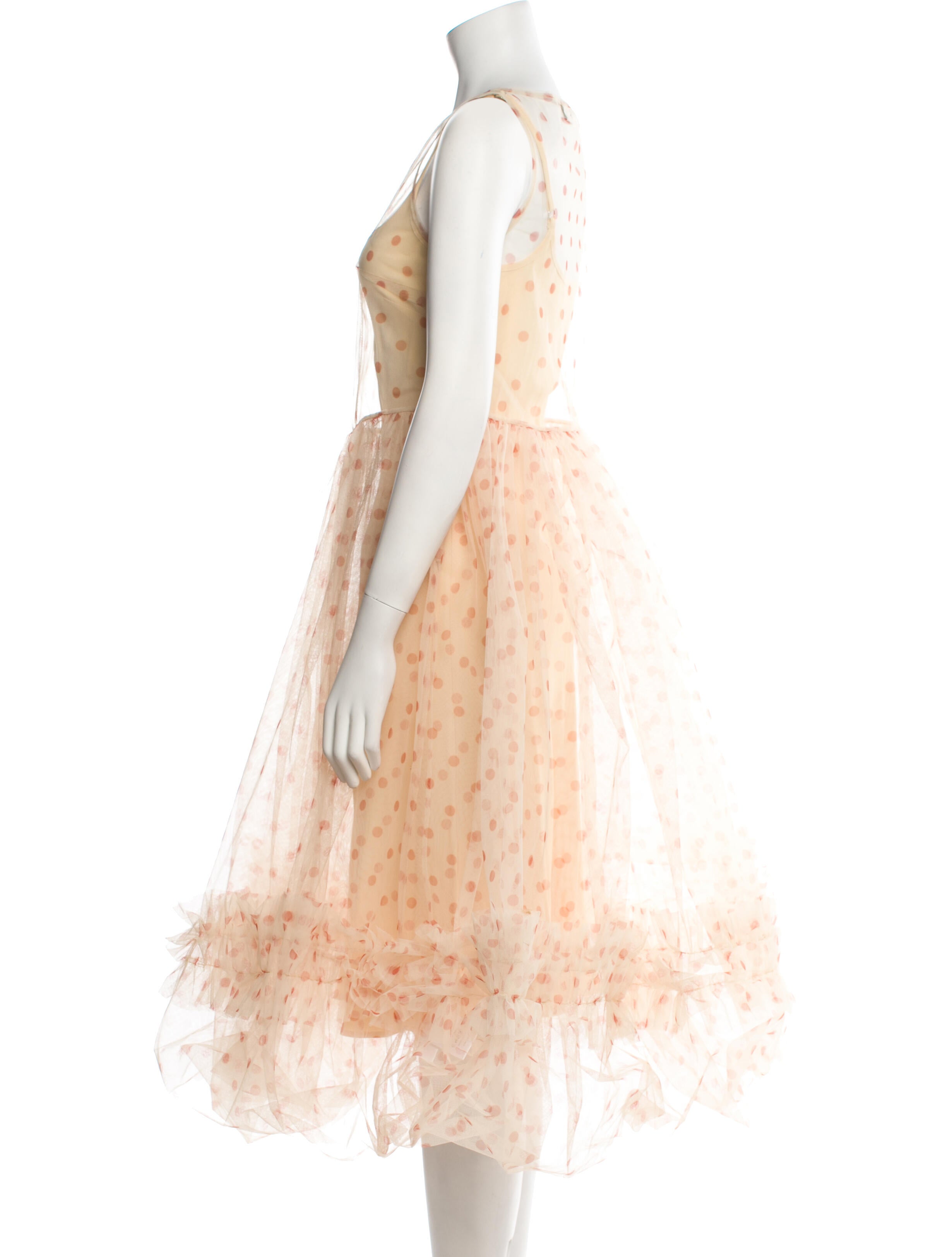 Molly Goddard Nylon Midi Length Dress