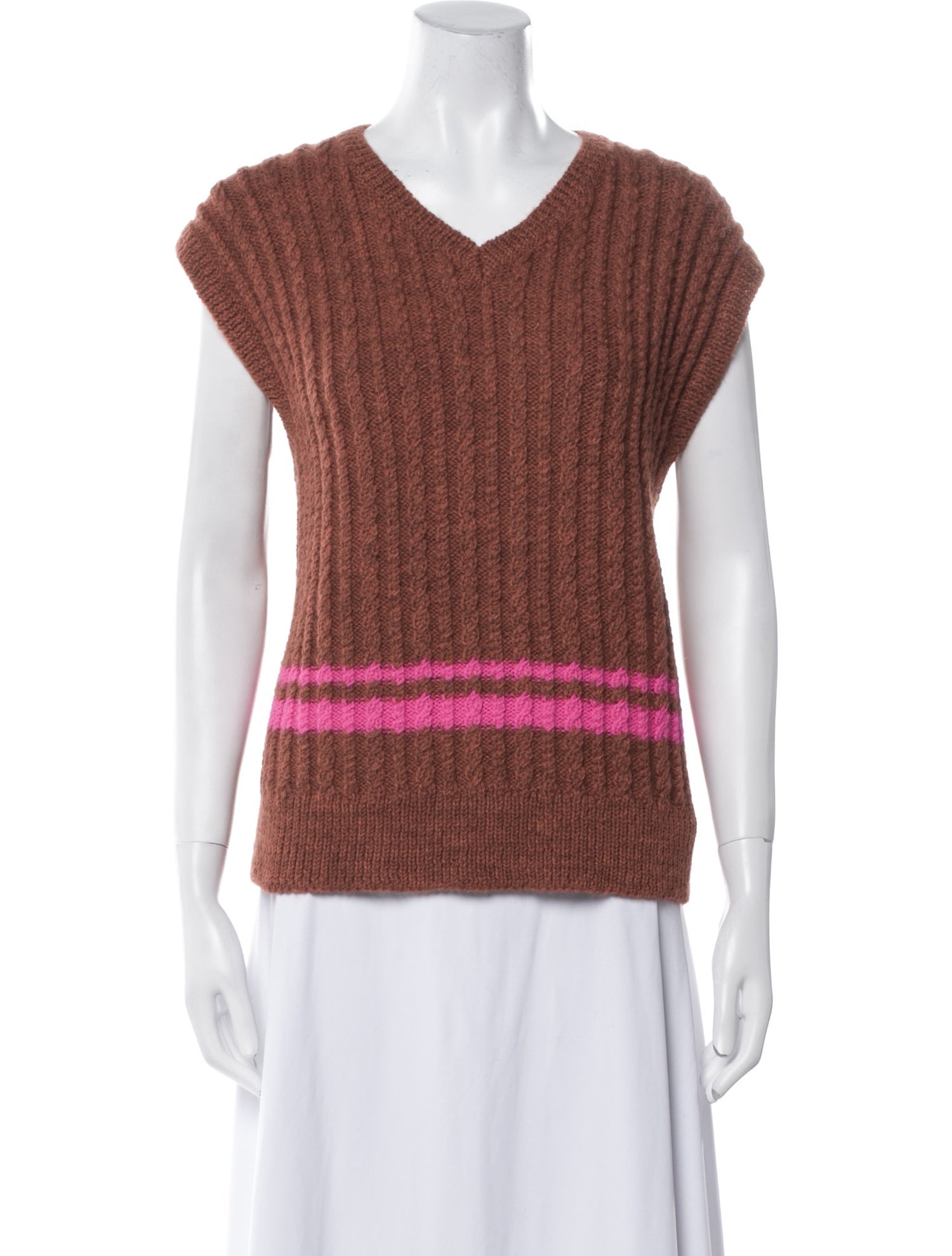 Molly Goddard Lambswool Graphic Print Sweater w/ Tags