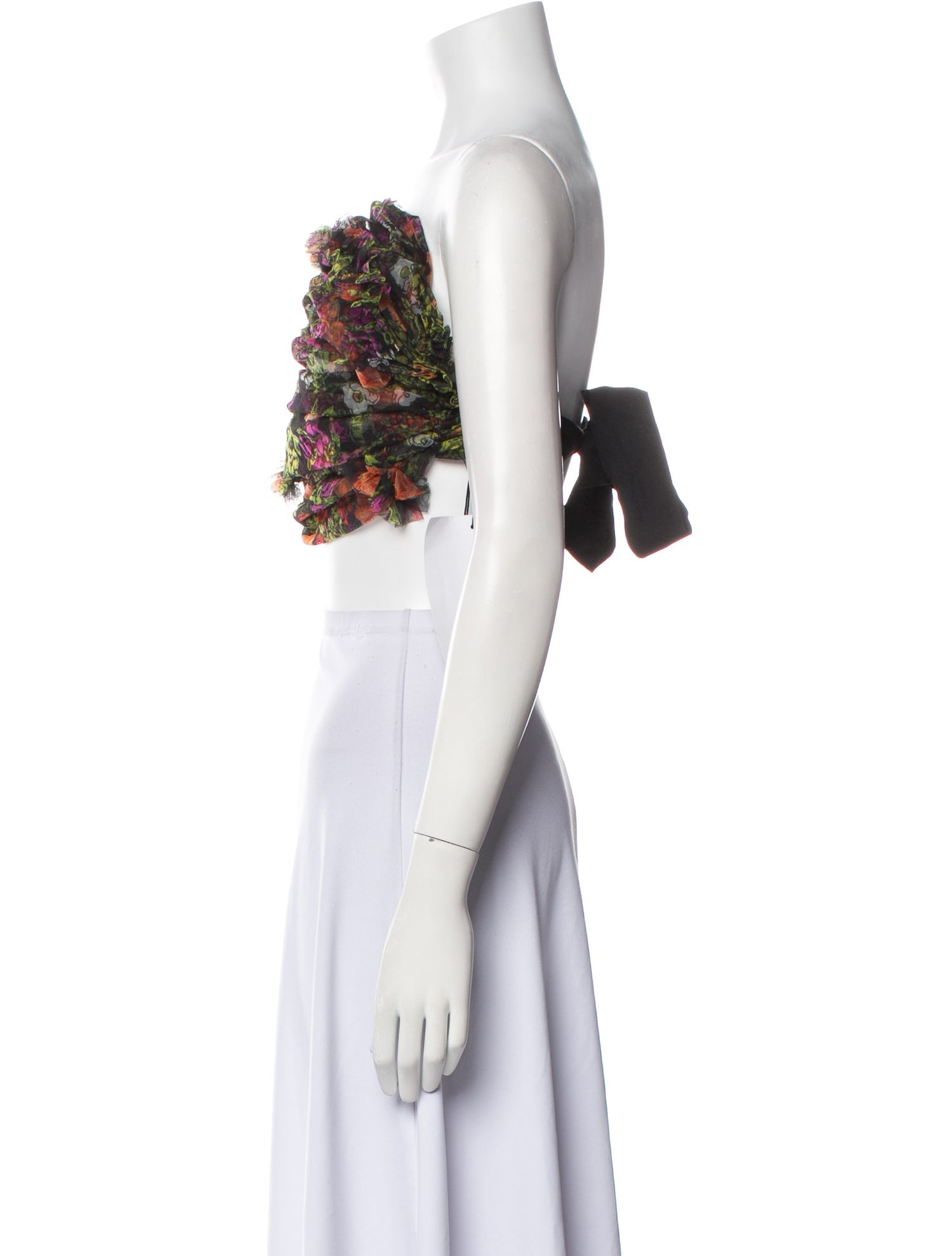 Molly Goddard Nylon Printed Crop Top