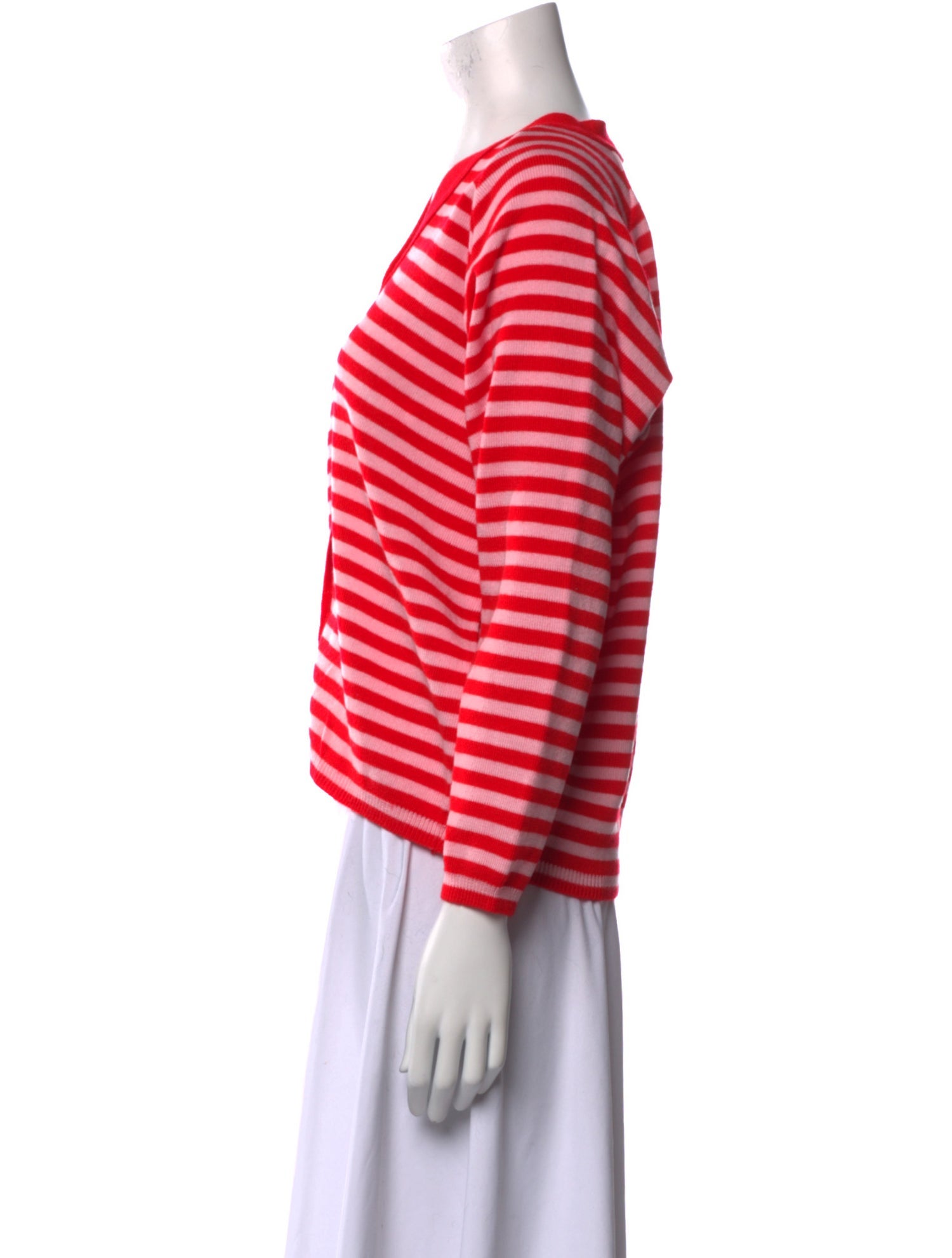 Molly Goddard Striped V-Neck Sweater