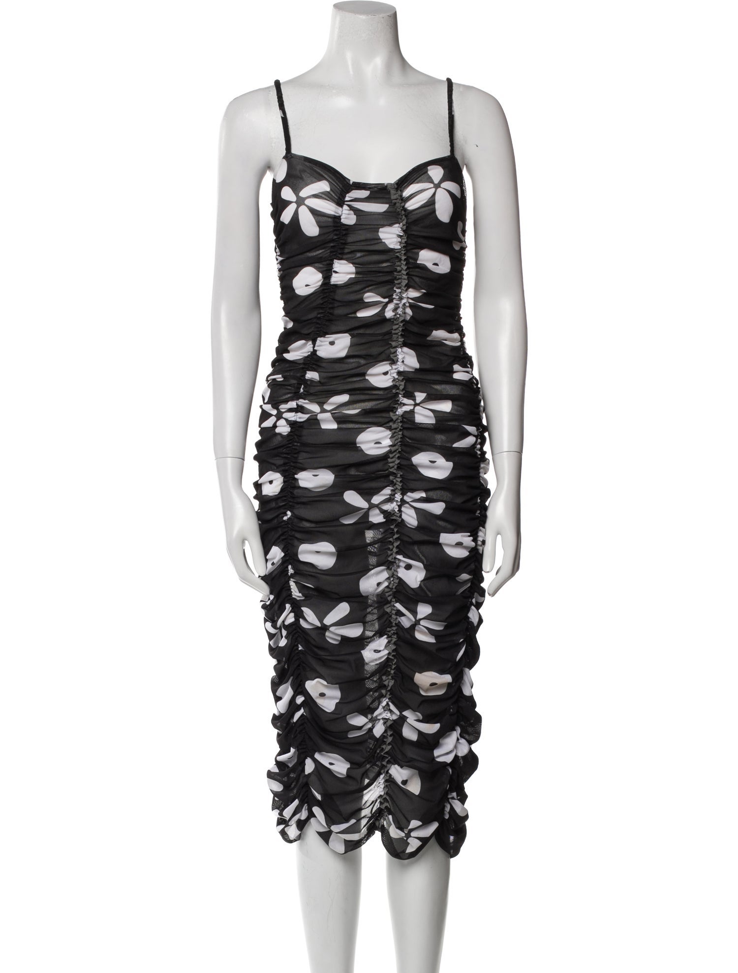 Molly Goddard Floral Print Knee-Length Dress