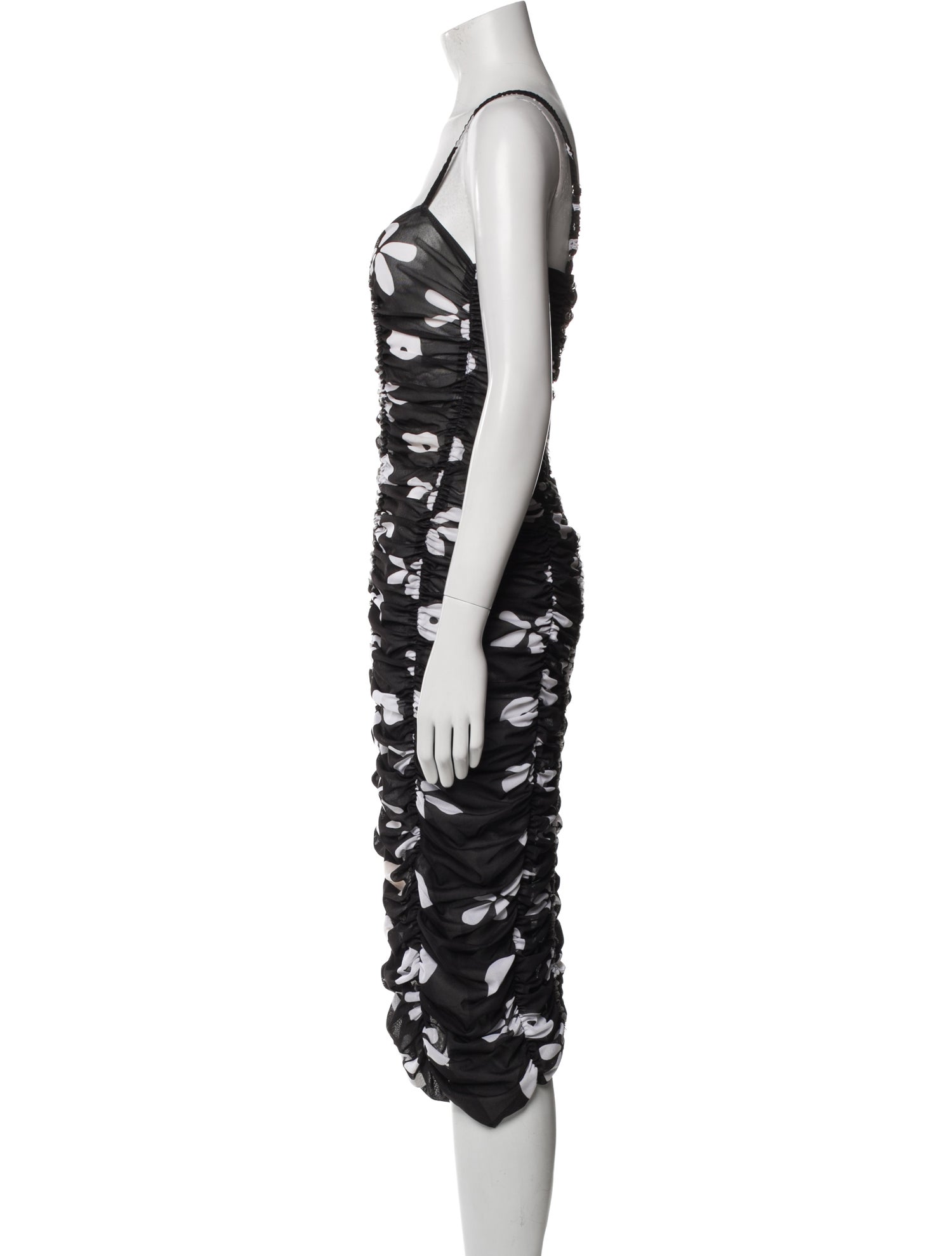 Molly Goddard Floral Print Knee-Length Dress
