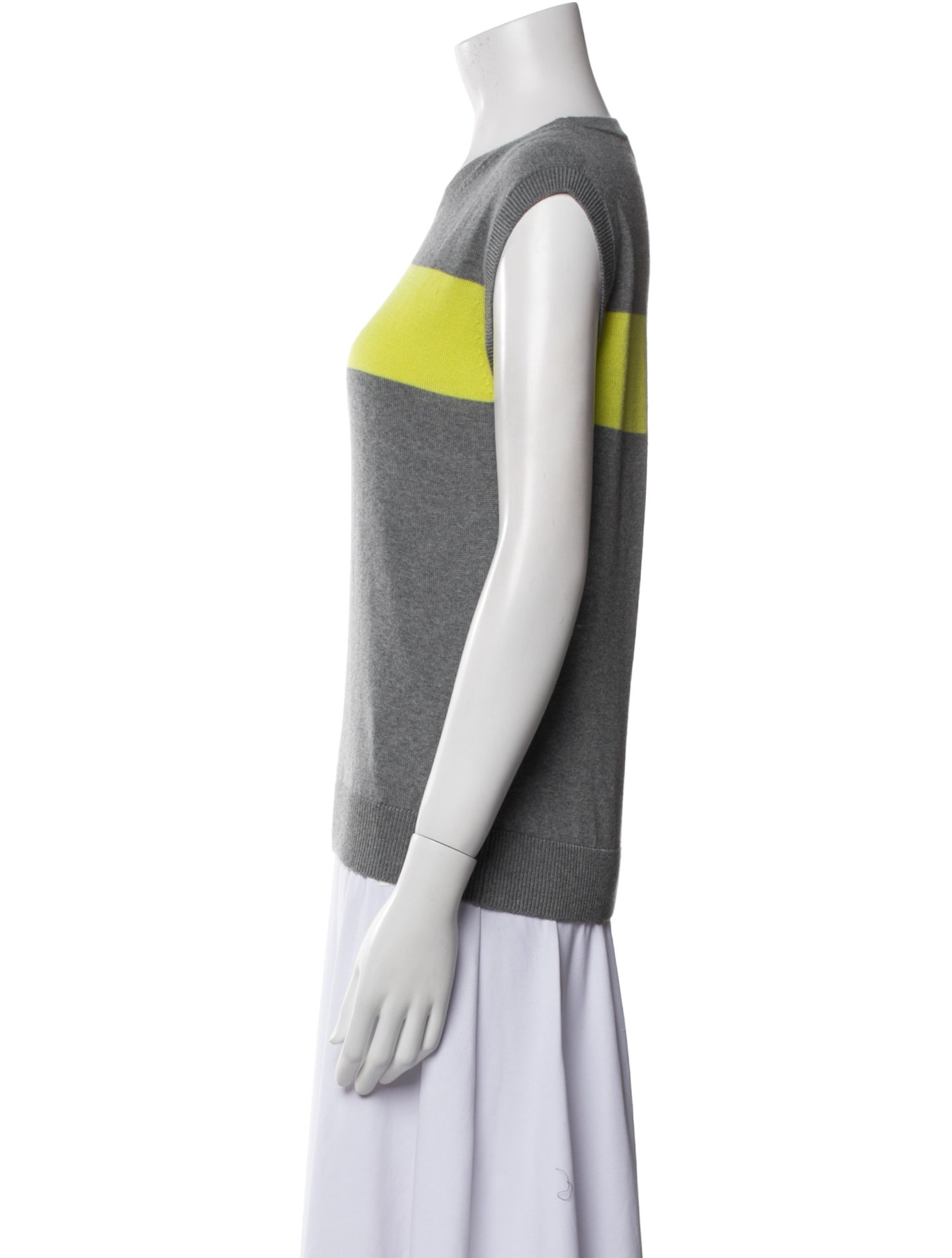Molly Goddard Merino Wool Colorblock Pattern Top