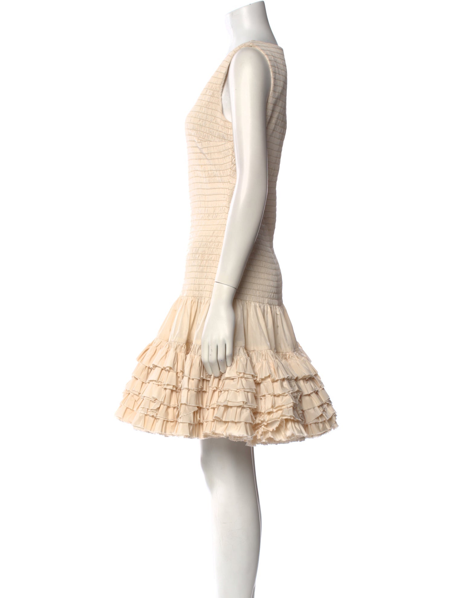 Molly Goddard Scoop Neck Knee-Length Dress