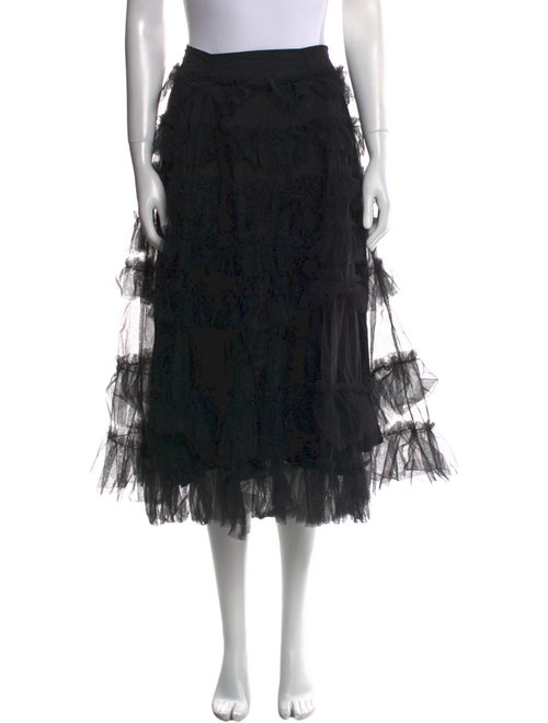 Molly Goddard Nylon Midi Length Skirt