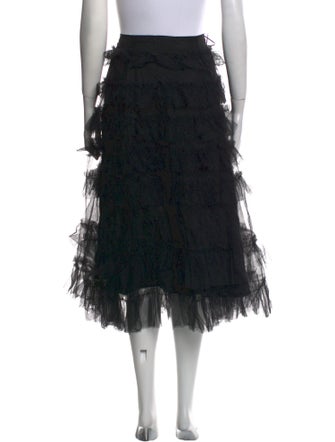 Molly Goddard Nylon Midi Length Skirt