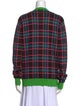 Molly Goddard Plaid Print V-Neck Sweater