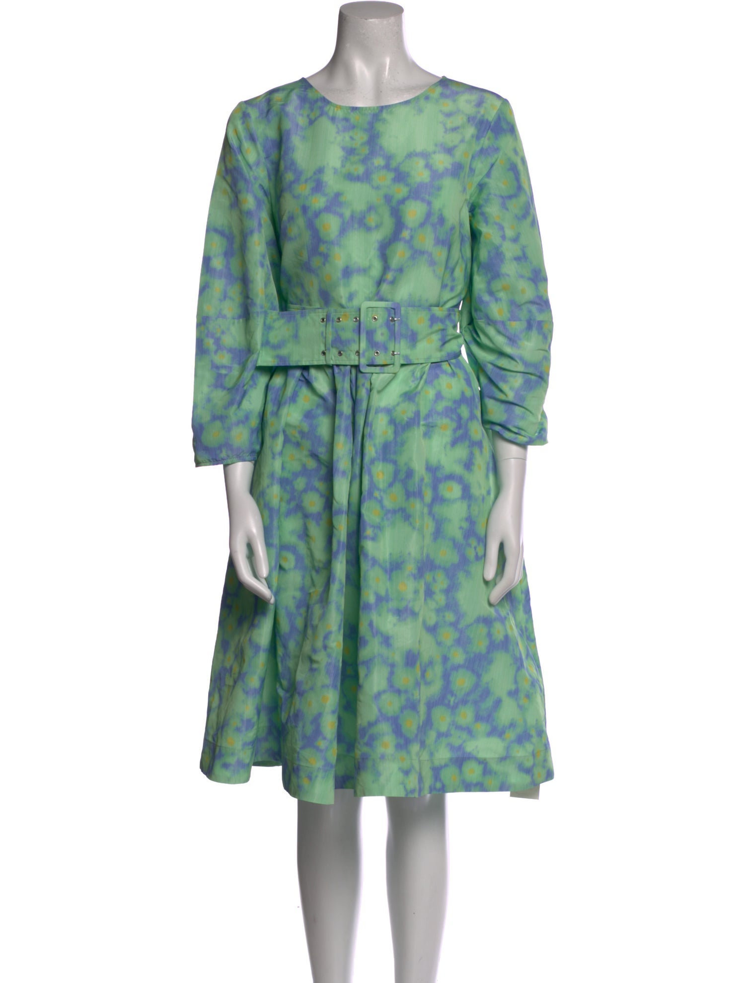 Molly Goddard Floral Print Knee-Length Dress