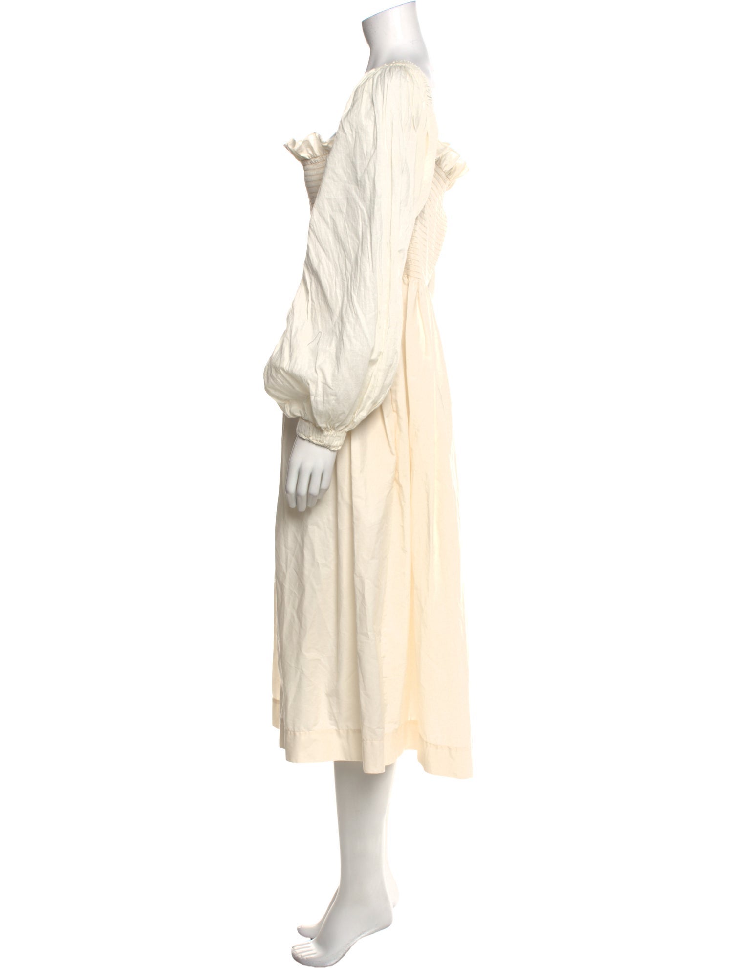 Molly Goddard Square Neckline Knee-Length Dress