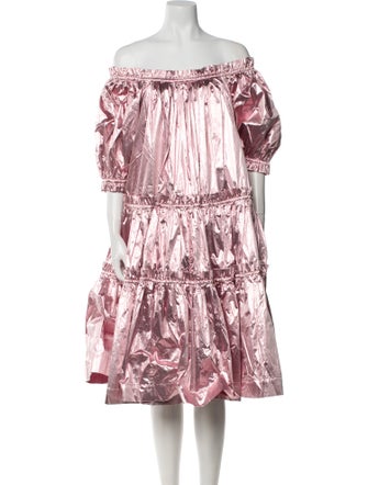 Molly Goddard Nylon Midi Length Dress