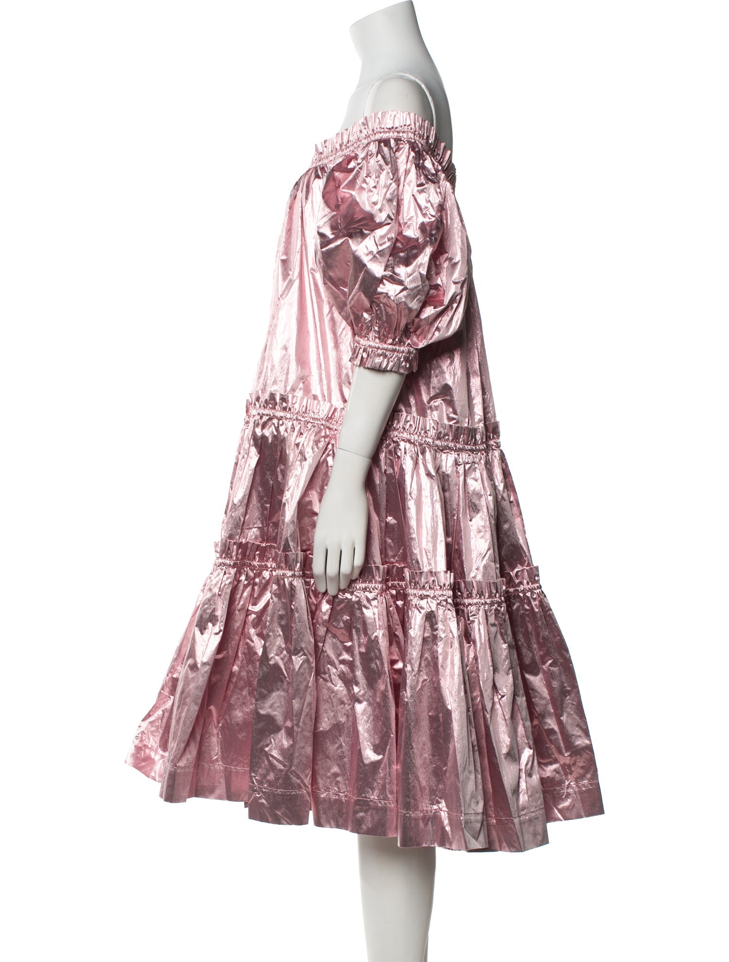 Molly Goddard Nylon Midi Length Dress