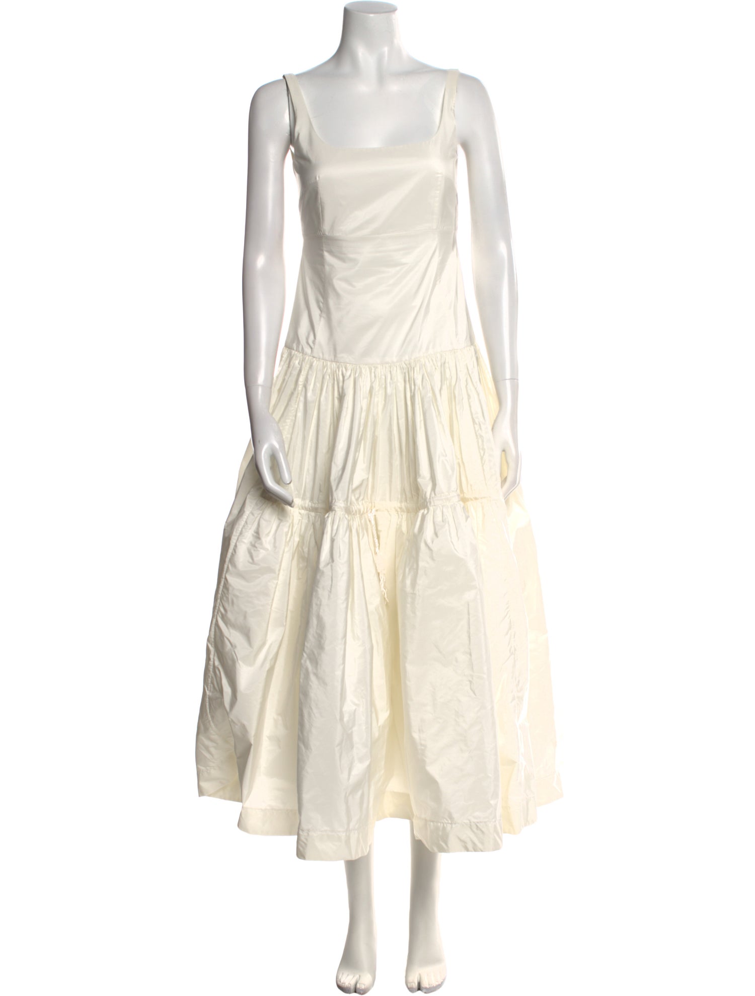 Molly Goddard Square Neckline Long Dress