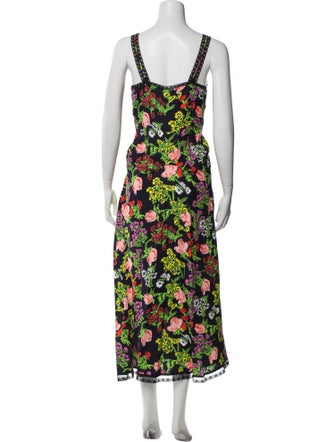 Molly Goddard Floral Print Long Dress