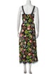 Molly Goddard Floral Print Long Dress