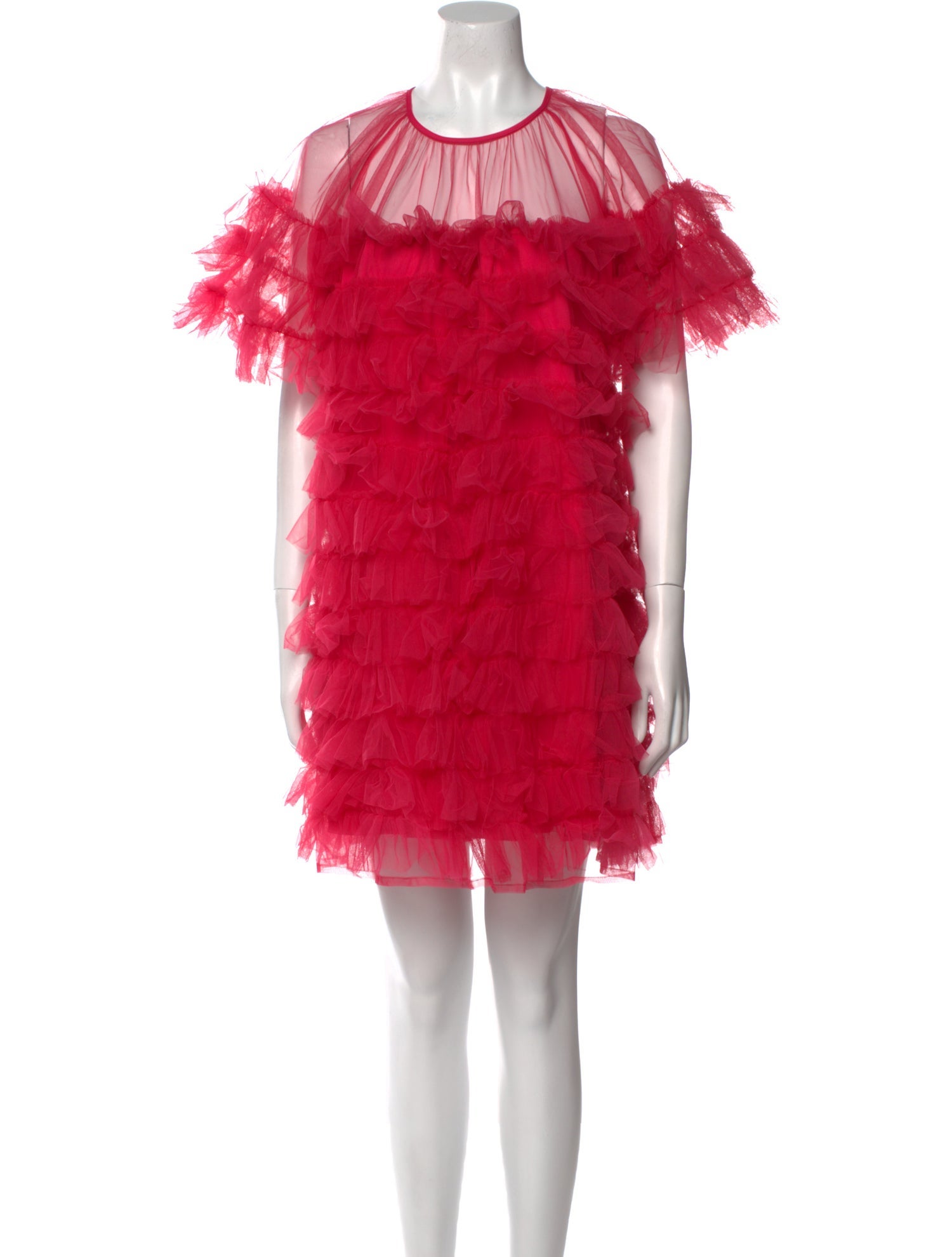 Molly Goddard Crew Neck Mini Dress