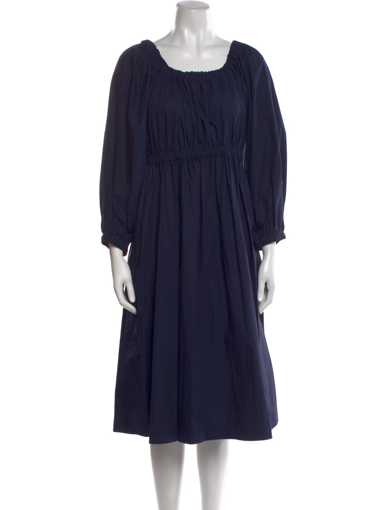 Molly Goddard Square Neckline Midi Length Dress