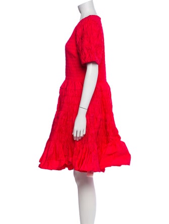 Molly Goddard Scoop Neck Knee-Length Dress