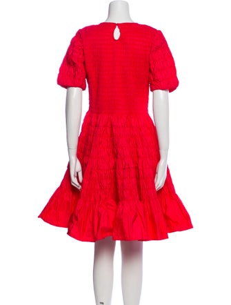 Molly Goddard Scoop Neck Knee-Length Dress