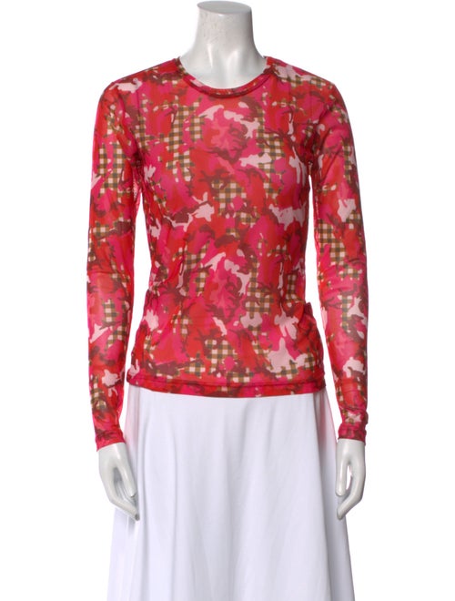 Molly Goddard Floral Print Crew Neck Top