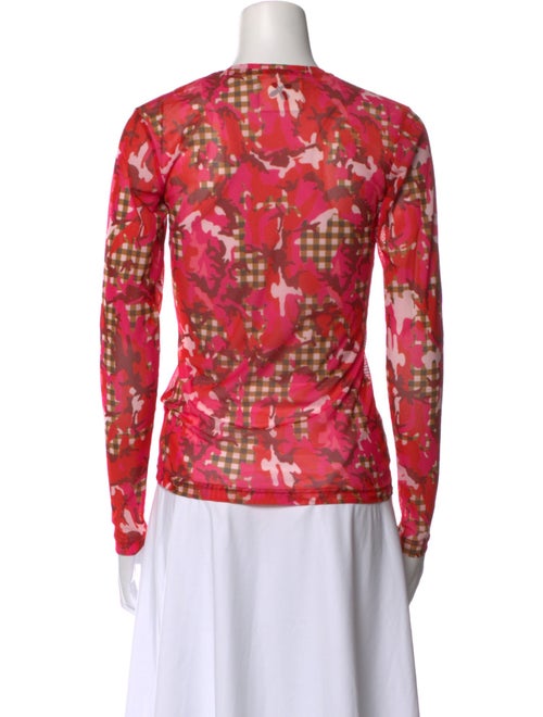 Molly Goddard Floral Print Crew Neck Top