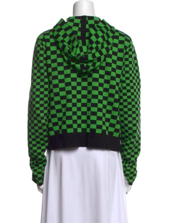 Molly Goddard Plaid Print V-Neck Button-Up Top