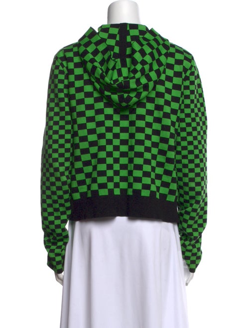 Molly Goddard Plaid Print V-Neck Button-Up Top