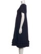 Molly Goddard Bateau Neckline Knee-Length Dress