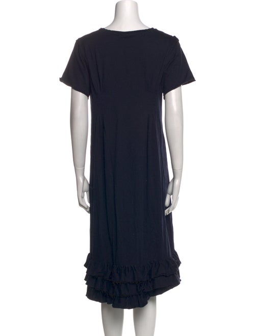 Molly Goddard Bateau Neckline Knee-Length Dress