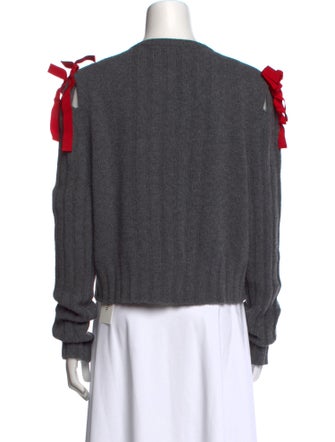 Molly Goddard Lambswool Scoop Neck Sweater