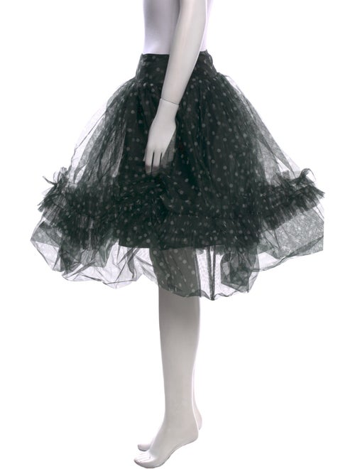 Molly Goddard Polka Dot Print Knee-Length Skirt