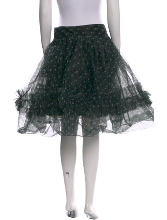 Molly Goddard Polka Dot Print Knee-Length Skirt