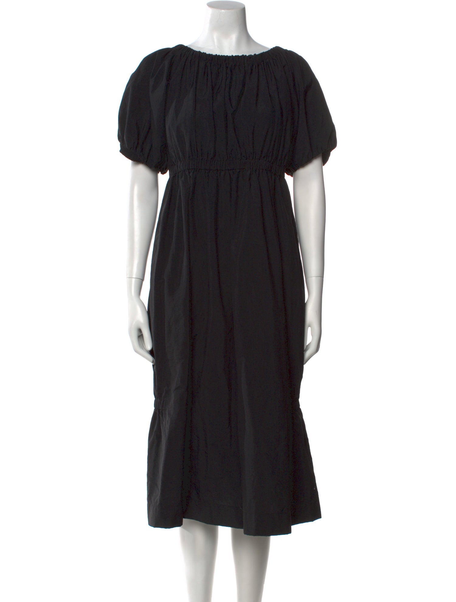 Molly Goddard Bateau Neckline Midi Length Dress