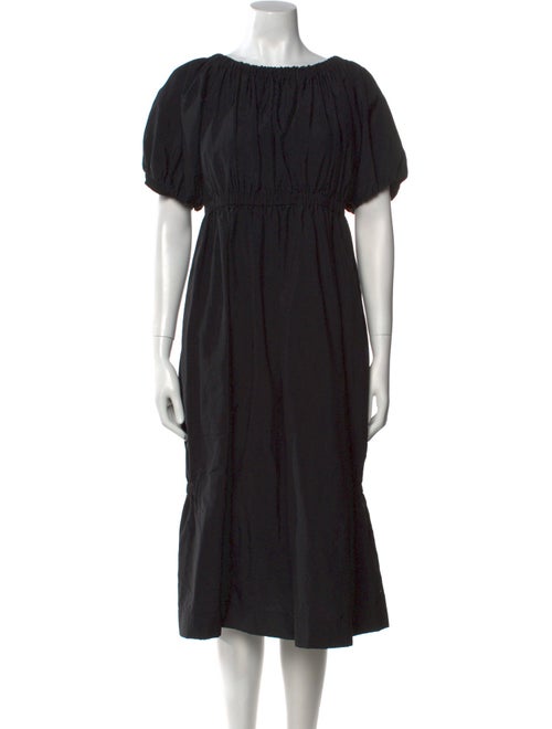 Molly Goddard Bateau Neckline Midi Length Dress