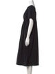 Molly Goddard Bateau Neckline Midi Length Dress