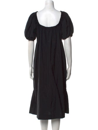 Molly Goddard Bateau Neckline Midi Length Dress