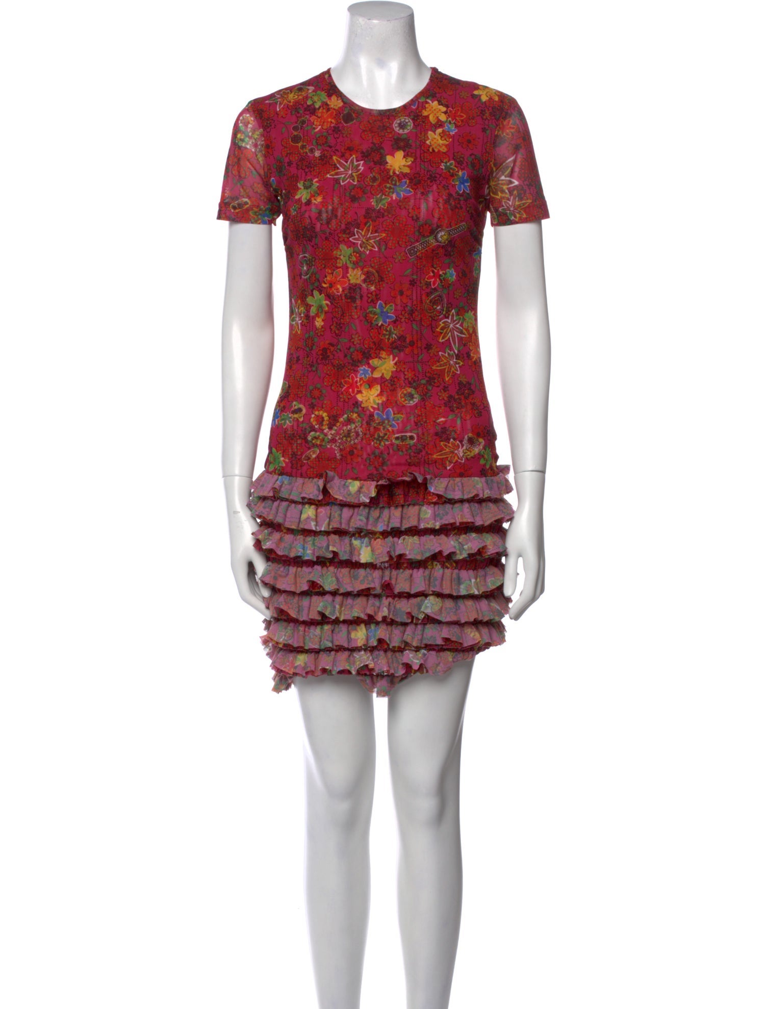 Molly Goddard Printed Mini Dress