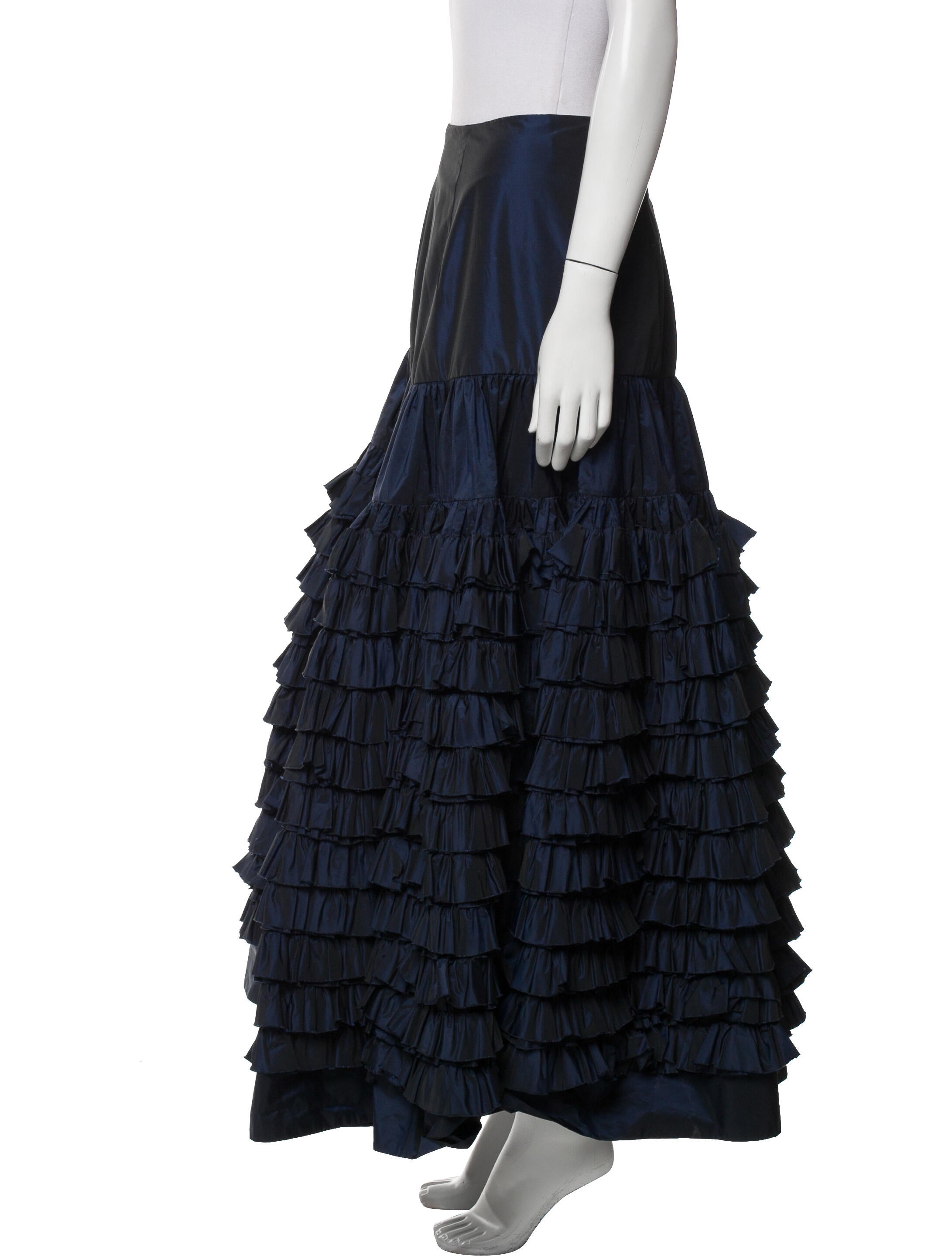 Molly Goddard Ruffle Embellishment Long Skirt