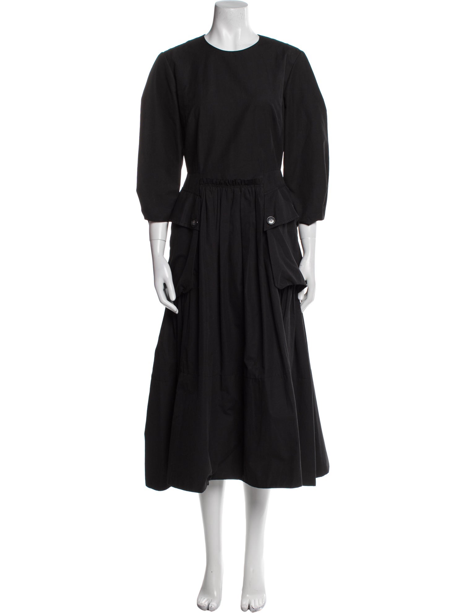 Molly Goddard Crew Neck Long Dress