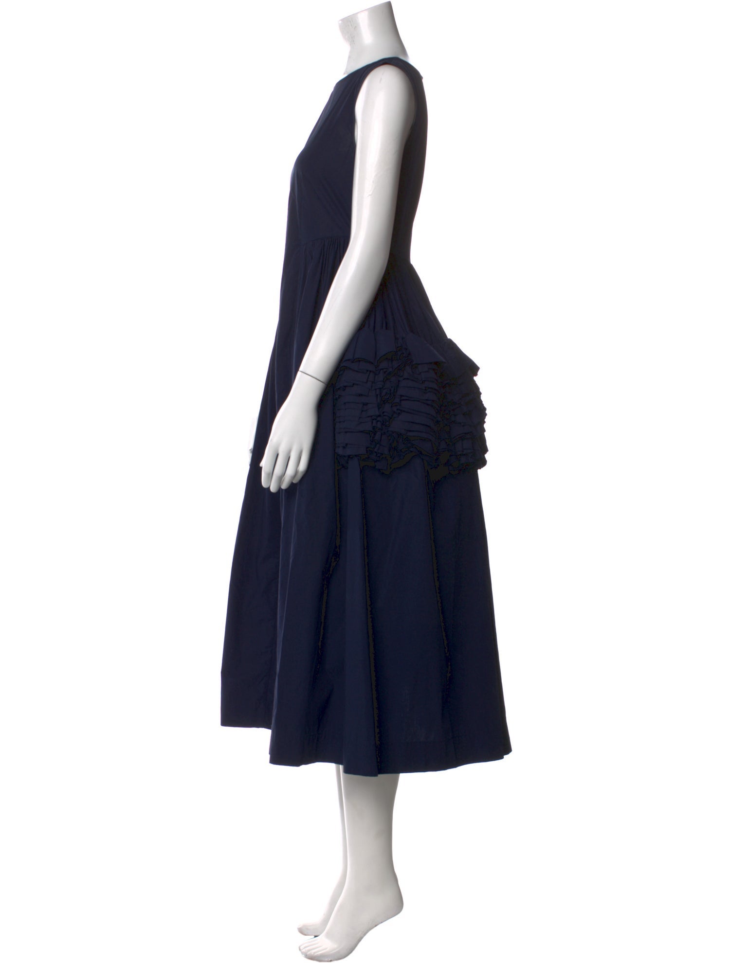 Molly Goddard Scoop Neck Long Dress