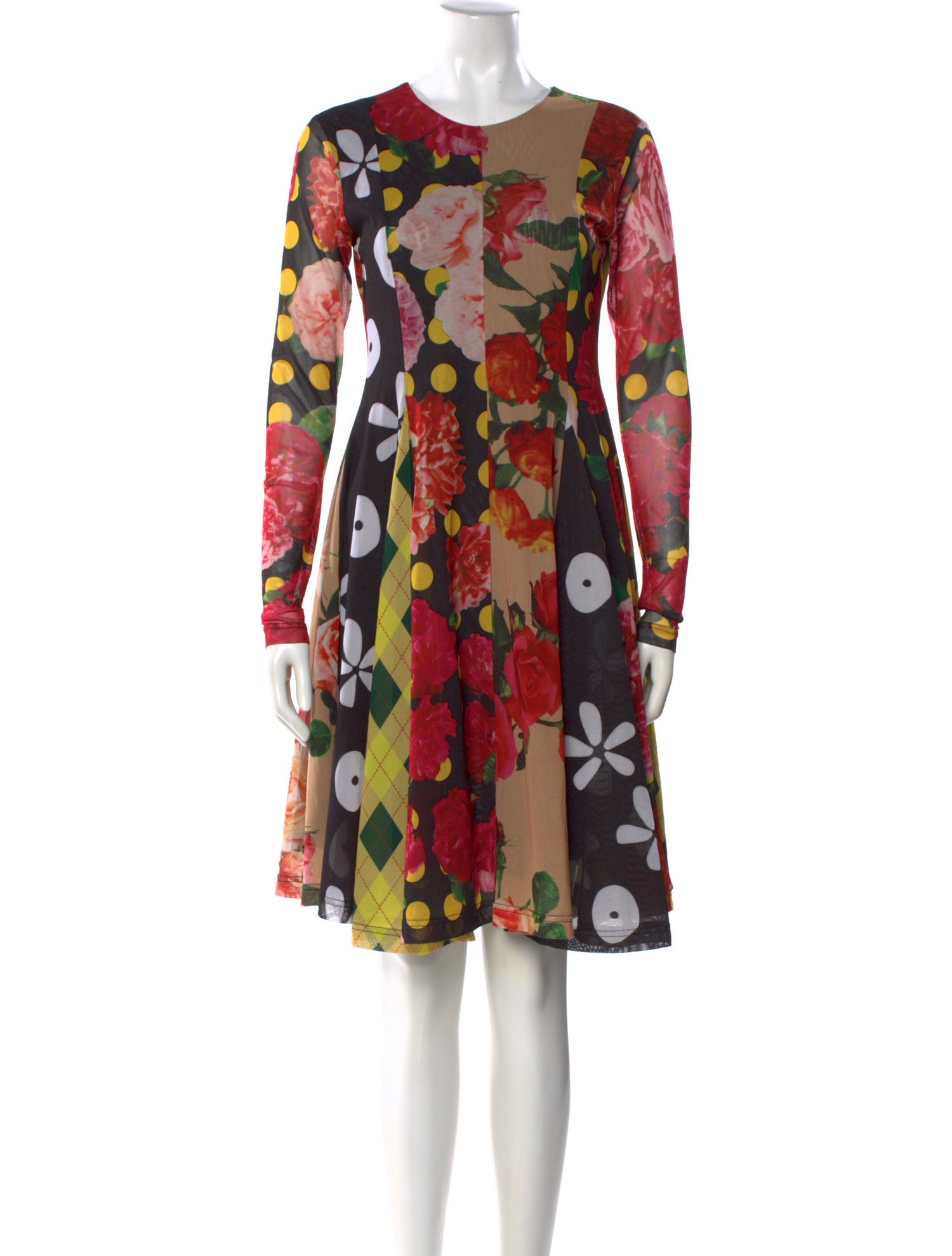 Molly Goddard Floral Print Mini Dress