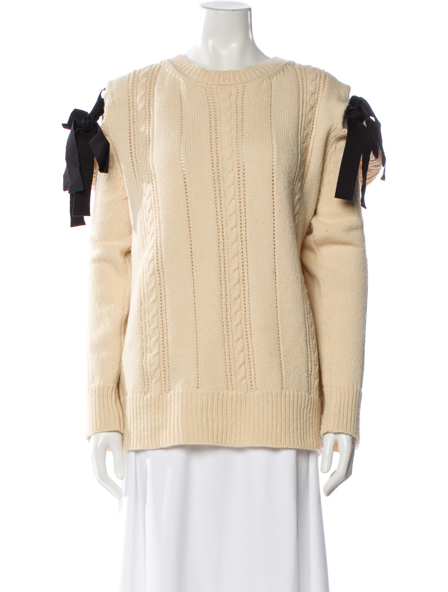 Molly Goddard Lambswool Bateau Neckline Sweater