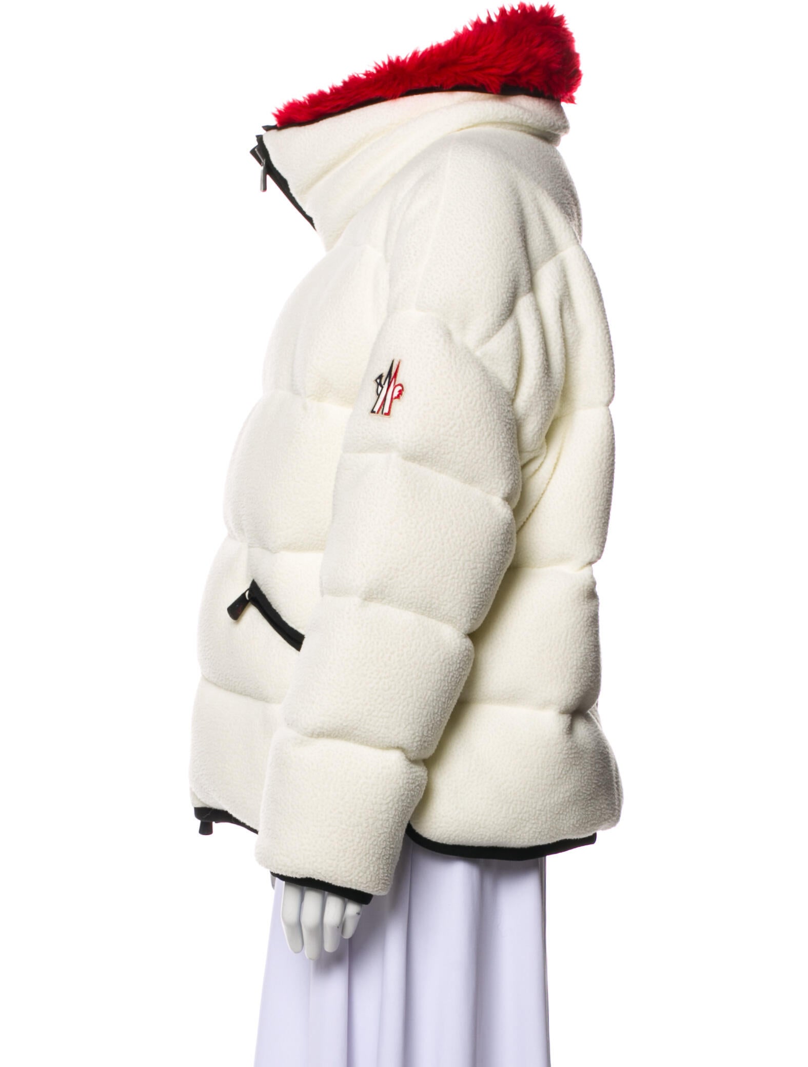 Moncler Grenoble Colorblock Pattern Down Jacket
