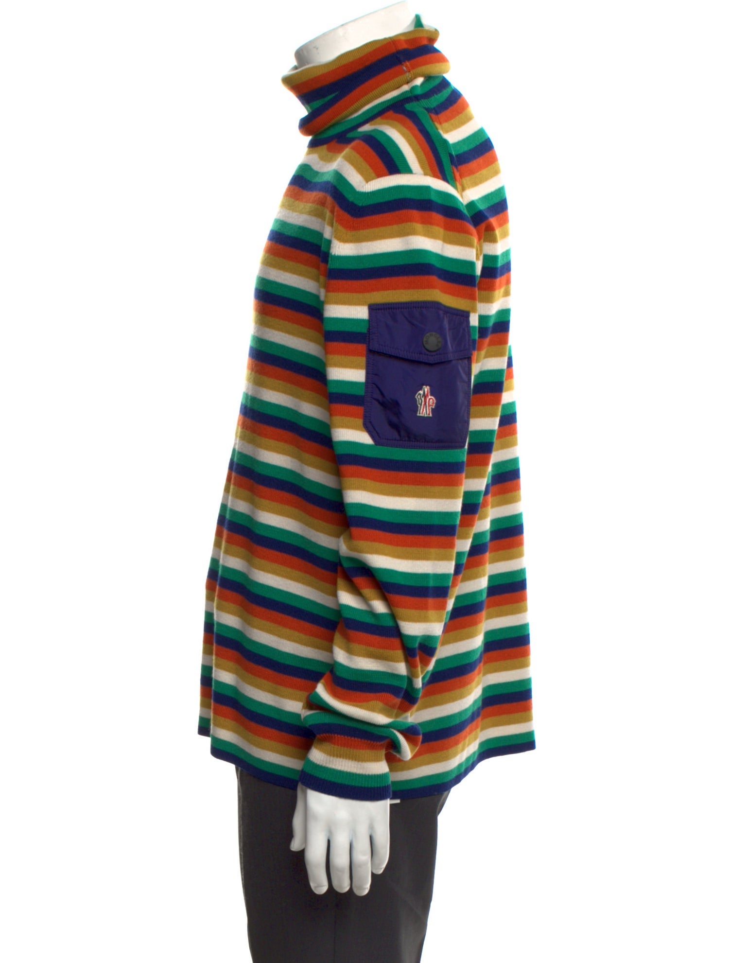 Moncler Grenoble Wool Striped Pullover