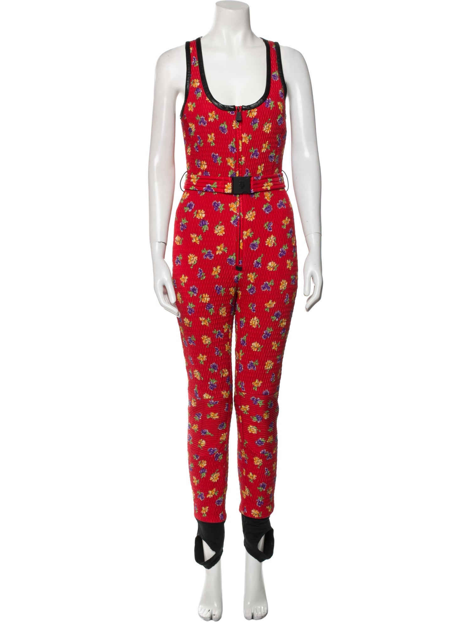 Moncler Grenoble Floral Print Scoop Neck Jumpsuit