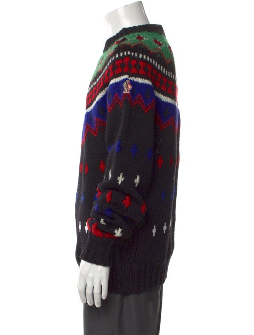 Moncler Grenoble Virgin Wool Patterned Pullover