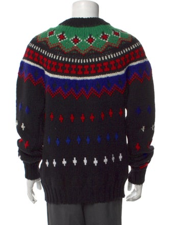 Moncler Grenoble Virgin Wool Patterned Pullover