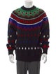 Moncler Grenoble Virgin Wool Patterned Pullover