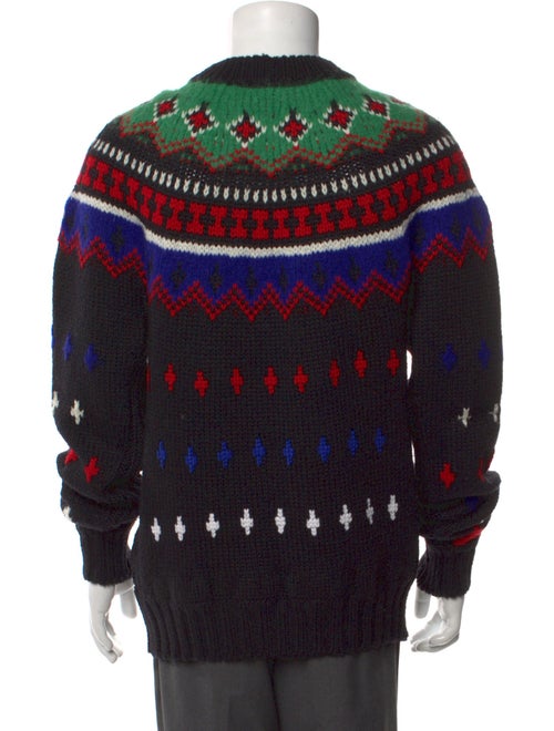 Moncler Grenoble Virgin Wool Patterned Pullover